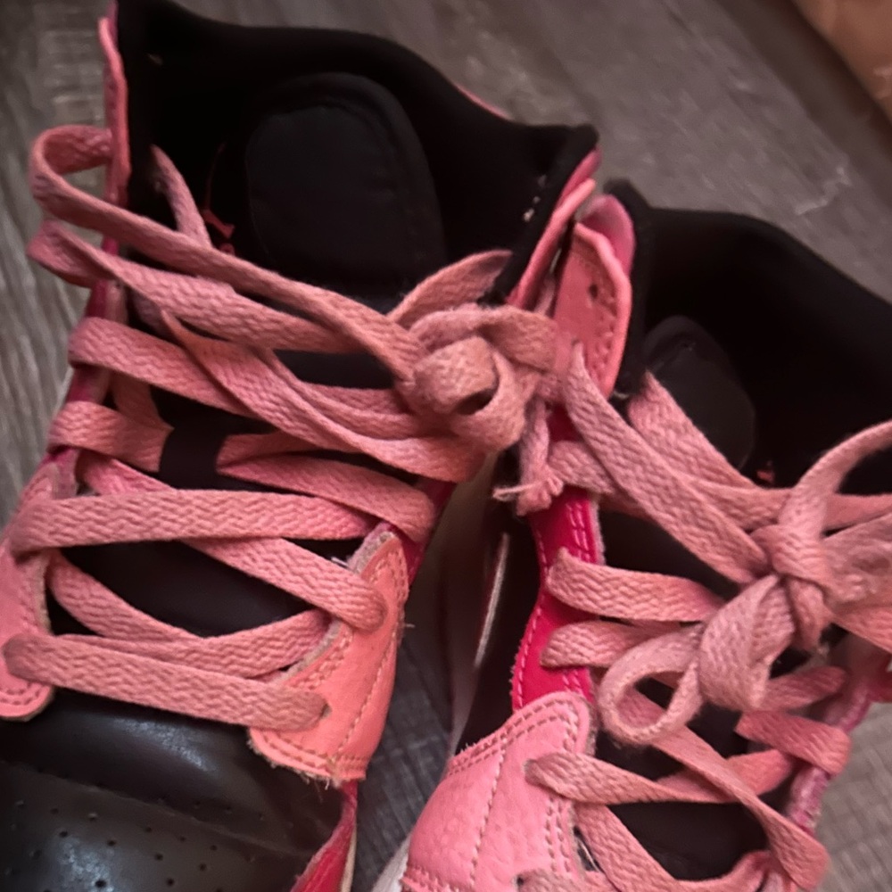 Nice pink Jordan’s .